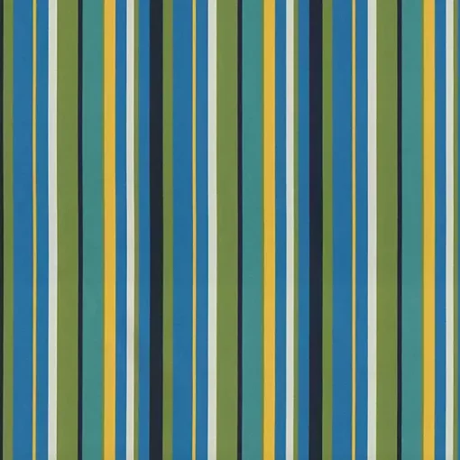 Blue Topanga Striped Outdoor Chaise Cushion