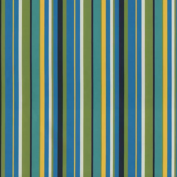 Blue Topanga Striped Outdoor Chair Cushion