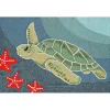 Blue Turtle Scatter Rug
