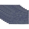 Blue Tweed Placemats, Set of 6