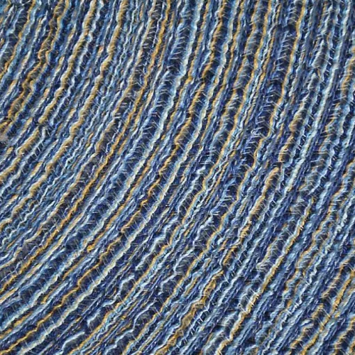 Blue Variegated Round Placemats, Set of 6