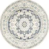 Blue Verona Round Area Rug, 5 ft.