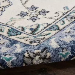 Blue Vintage Medallion Indoor/Outdoor Runner