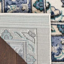 Blue Vintage Medallion Indoor/Outdoor Rug, 8x10