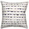 Blue Watercolor Dot Chain Pattern Pillow