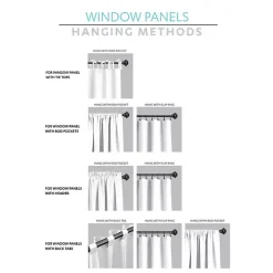 Blue Weeping Flower Curtain Panel Set, 95 in.