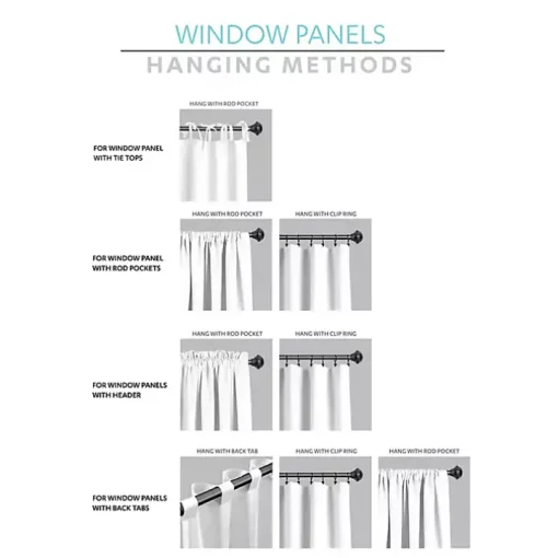 Blue Weeping Flower Curtain Panel Set, 95 in.