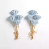 Blue Wooden Floral Stems, Set of 2