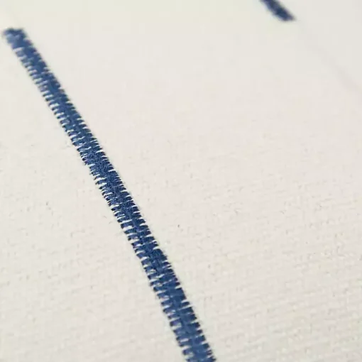 Blue Woven Lines Throw Pillow