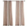 Blush Chenille Stripe Curtain Panel, 84 in.