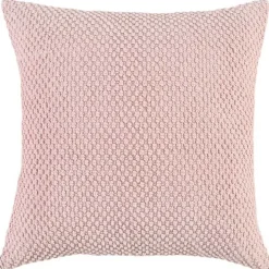 Blush Woven Nubby Pillow