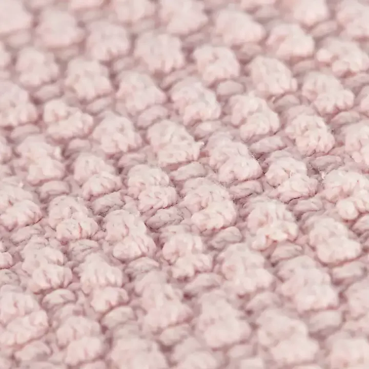 Blush Woven Nubby Pillow