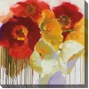 Bold Faced Flowers Outdoor Canvas Art Print