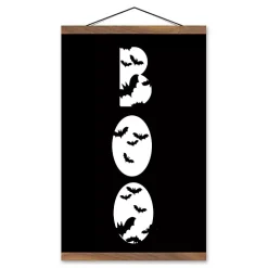 Boo Bats Hanging Halloween Wall Art