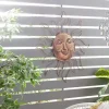 Brass Sun Metal Outdoor Wall Plaque