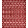 Brick & Ivory Quatrefoil Indoor/Outdoor Rug, 5x7
