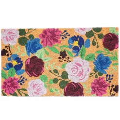 Bright Boho Flowers Doormat