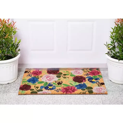 Bright Boho Flowers Doormat