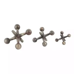 Bronze Antique Jacks 3-pc. Figurine Set