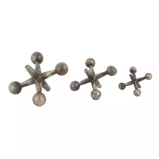 Bronze Antique Jacks 3-pc. Figurine Set