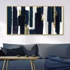 Brooklyn Walk Framed Canvas Art Print