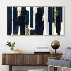 Brooklyn Walk Framed Canvas Art Print