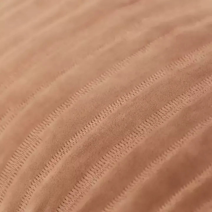 Brown Asymmetrical Stripe Lumbar Pillow