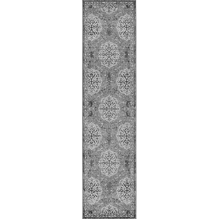 Brown Bordered Pattern Runner, 2x10