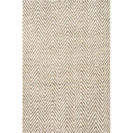 Brown Chevron Valen Area Rug, 5x8