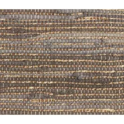 Brown Chindi Woven Jute Throw Pillow