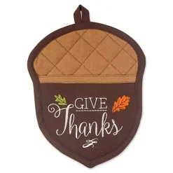 Brown Give Thanks 3-pc. Potholder & Towel Set