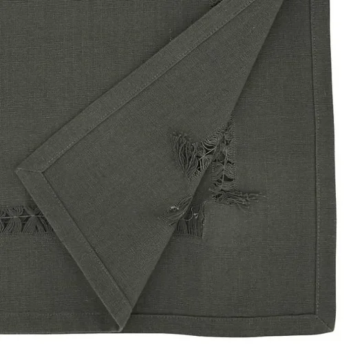 Brown Hemstitch Table Runner