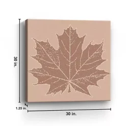 Brown Maple Leaf Giclee Canvas Art Print