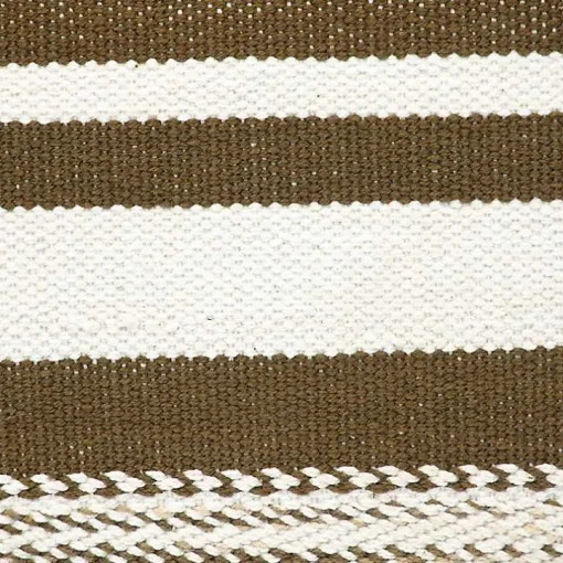 Brown Transitional Stripe Pillow