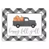 Buffalo Check Happy Fall Truck Giclee Canvas Print