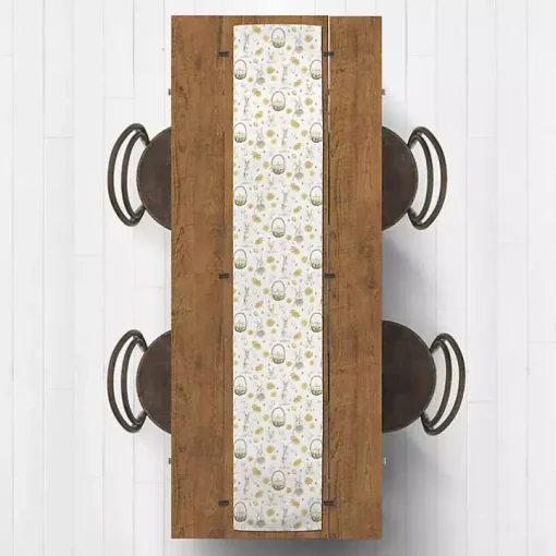Bunnies and Baskets Easter Table Runner, 90 in.