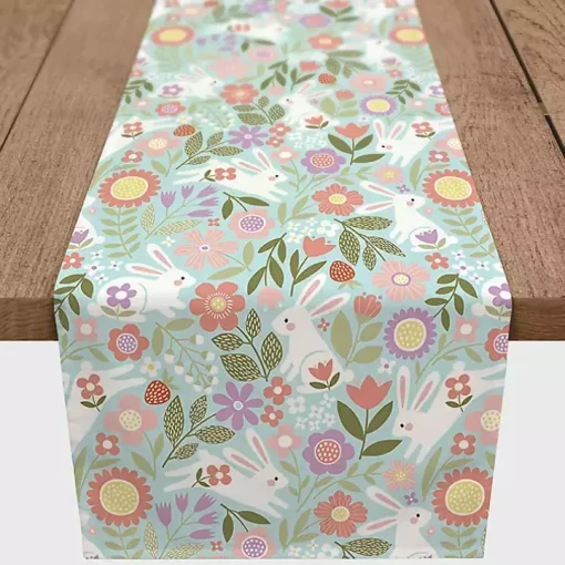 Bunnies and Blossoms Table Runner, 90 in.