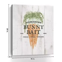 Bunny Bait Carrot Canvas Art Print