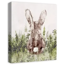 Bunny in Grass Canvas Art Print