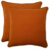 Burnt Orange Outdoor Pillows, Set of 2