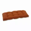 Burnt Orange Outdoor Settee Cushion