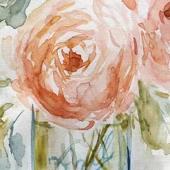 Cabbage Roses I & II Canvas Art Prints, Set of 2