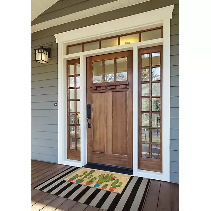 Cactus Family Coir Doormat