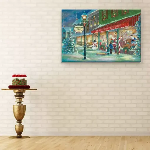 Candy Cane Lane Canvas Art Print