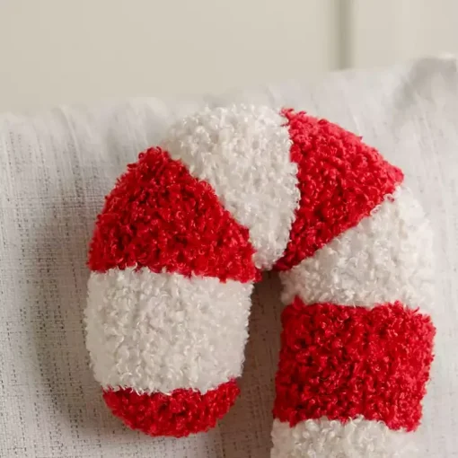 Candy Cane Shaped Pillow