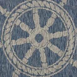 Captiva Nautical Helm Outdoor Area Rug, 5x7