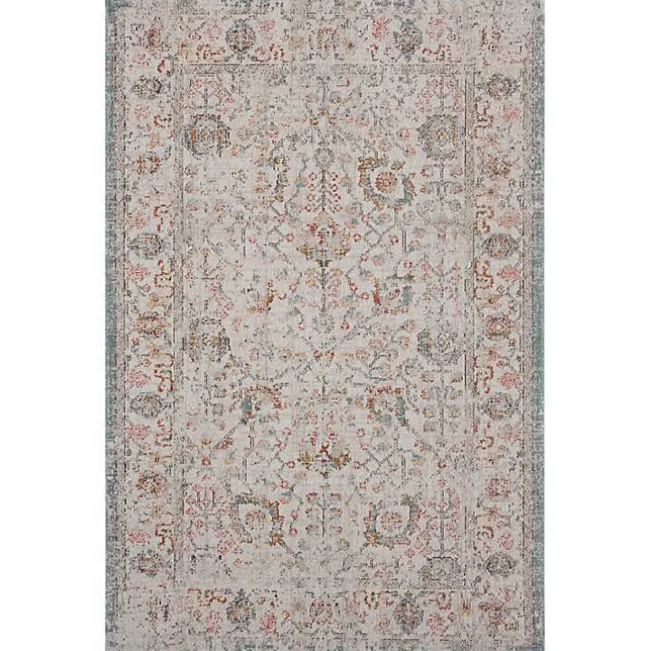 Caramel Botanical Indoor/Outdoor Area Rug, 7x9