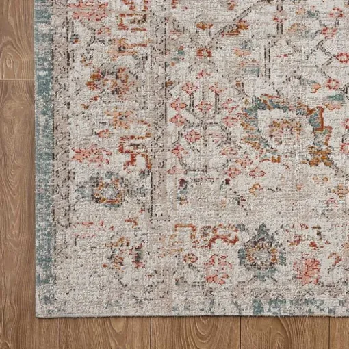 Caramel Botanical Indoor/Outdoor Area Rug, 5x7