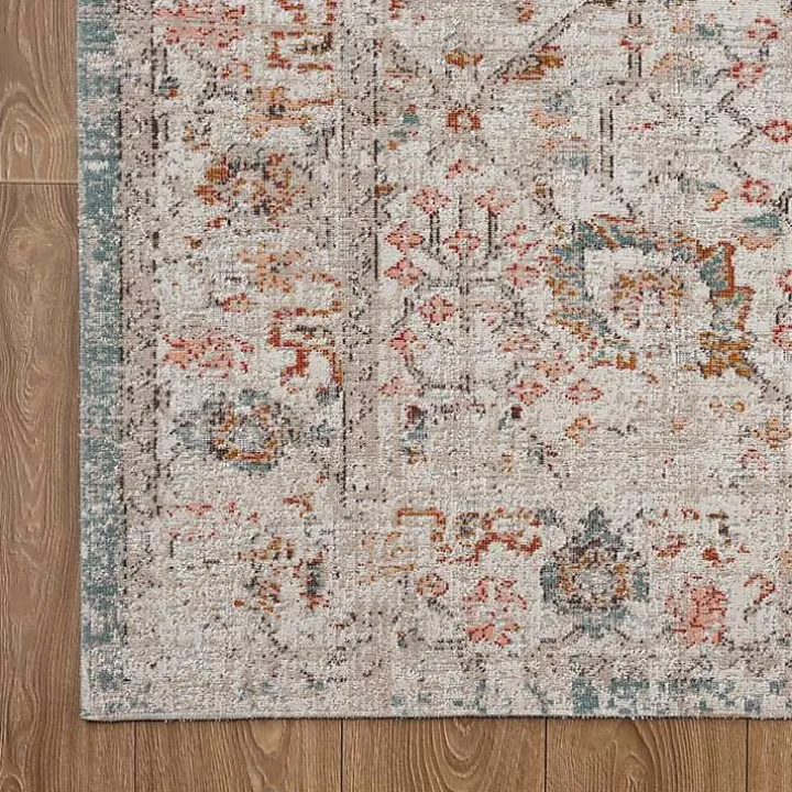 Caramel Botanical Indoor/Outdoor Area Rug, 7x9