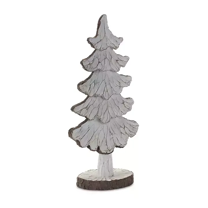 Carved Swoop Silhouette 2-pc. Christmas Tree Set